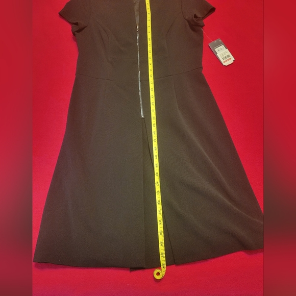 Black Donna Rico Zip Front Dress Size 10 - Picture 10 of 11